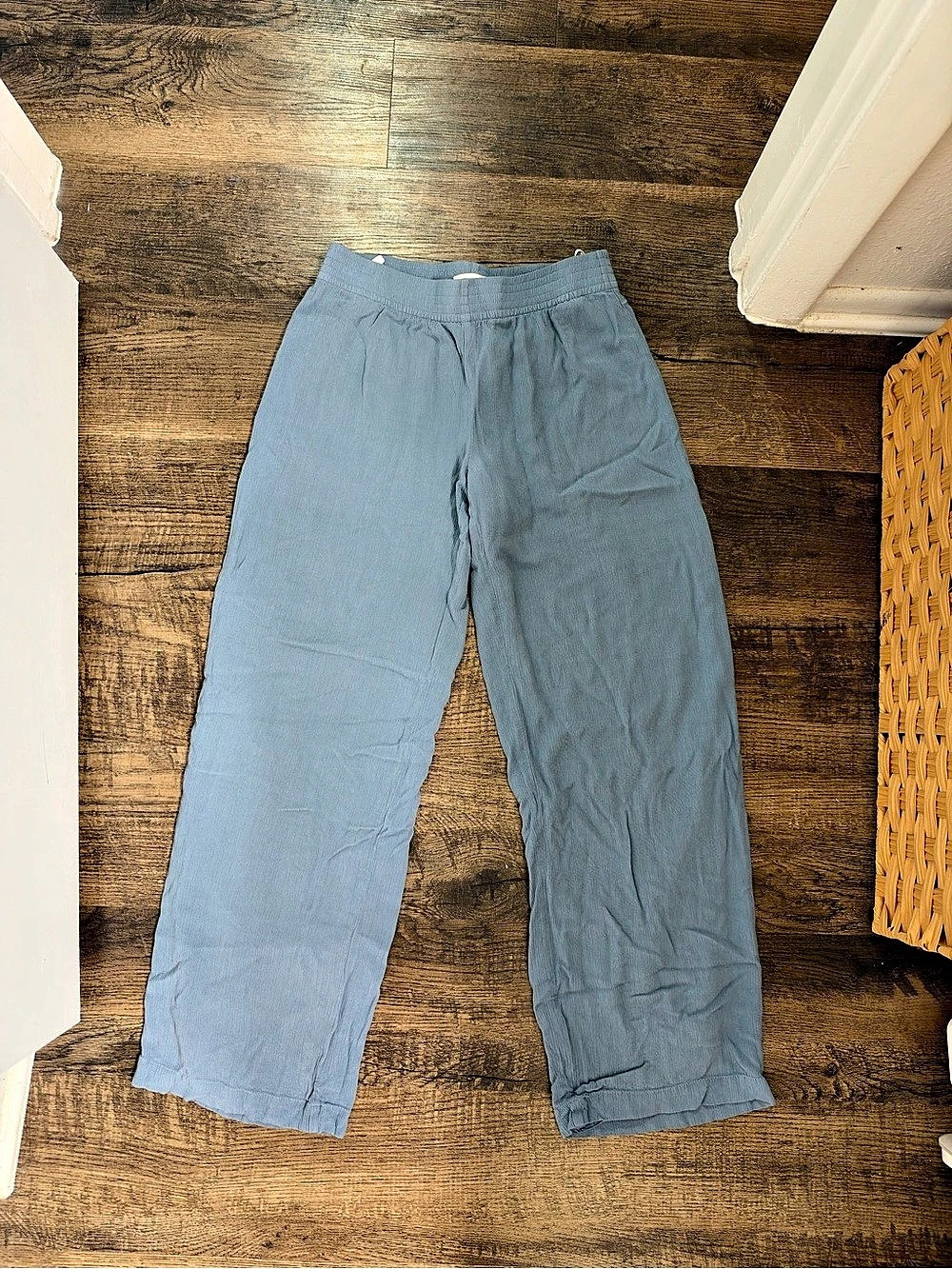 BABAATON Wide Leg Pants in Blue Size 2XS